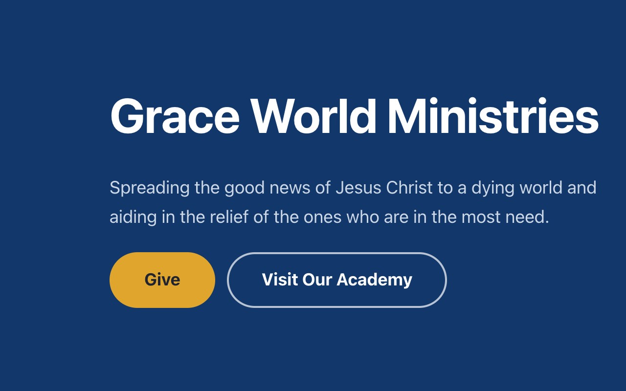 Grace World Ministries website